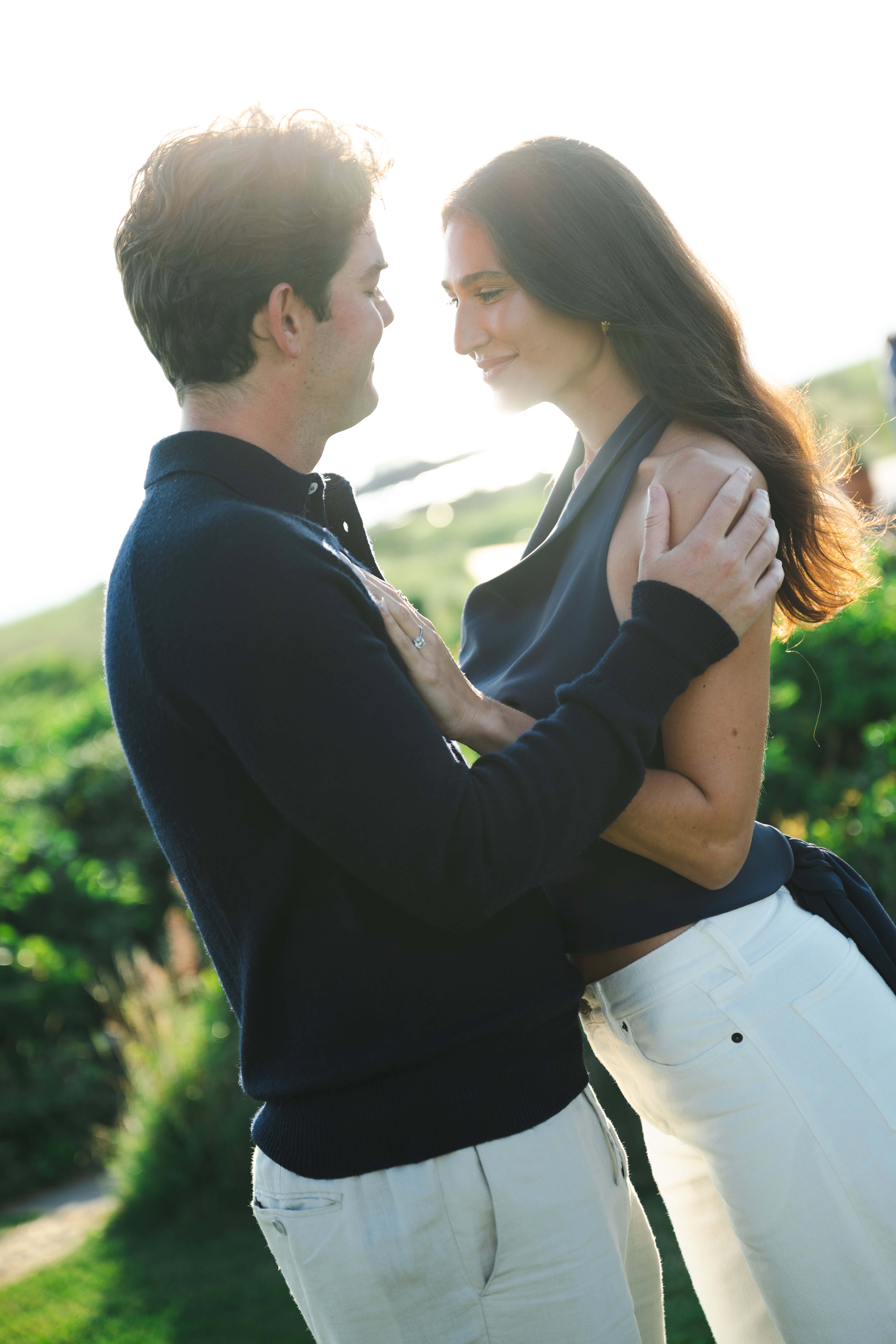 Nantucket engagement photography intimate couple portrait at The Wauwinet Perla Images